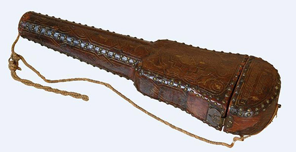 Stradivari作坊的皮套式小提琴盒，約1670-80年